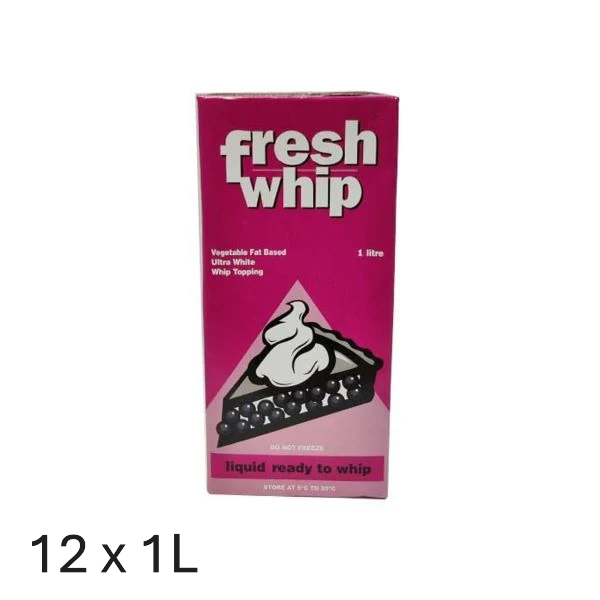 Fresh Whip Whipping Cream – 12 x 1L