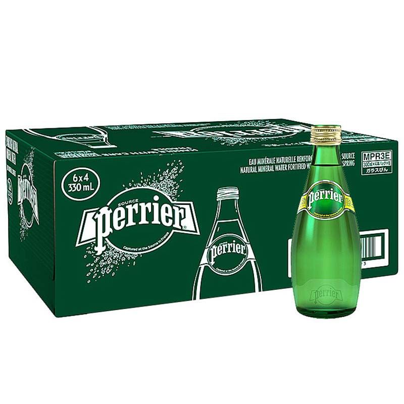 Perrier Natural Mineral Sparkling Water – 24x330ml
