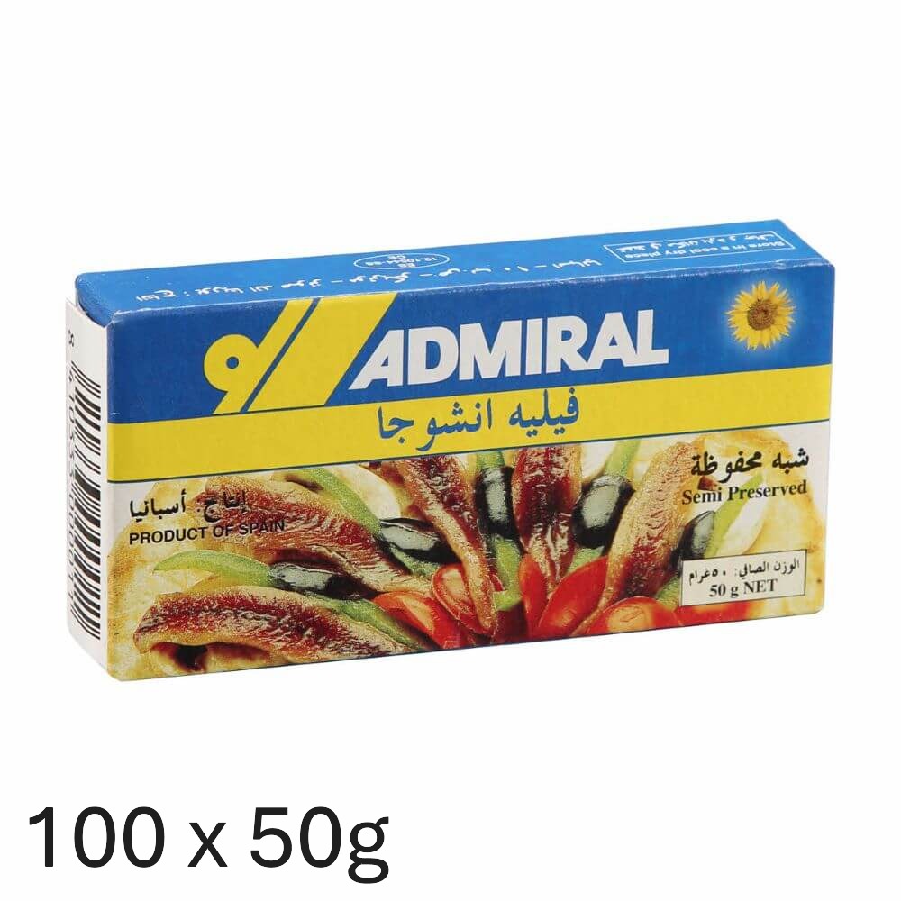Admiral Anchovy Fillet 100 x 50g