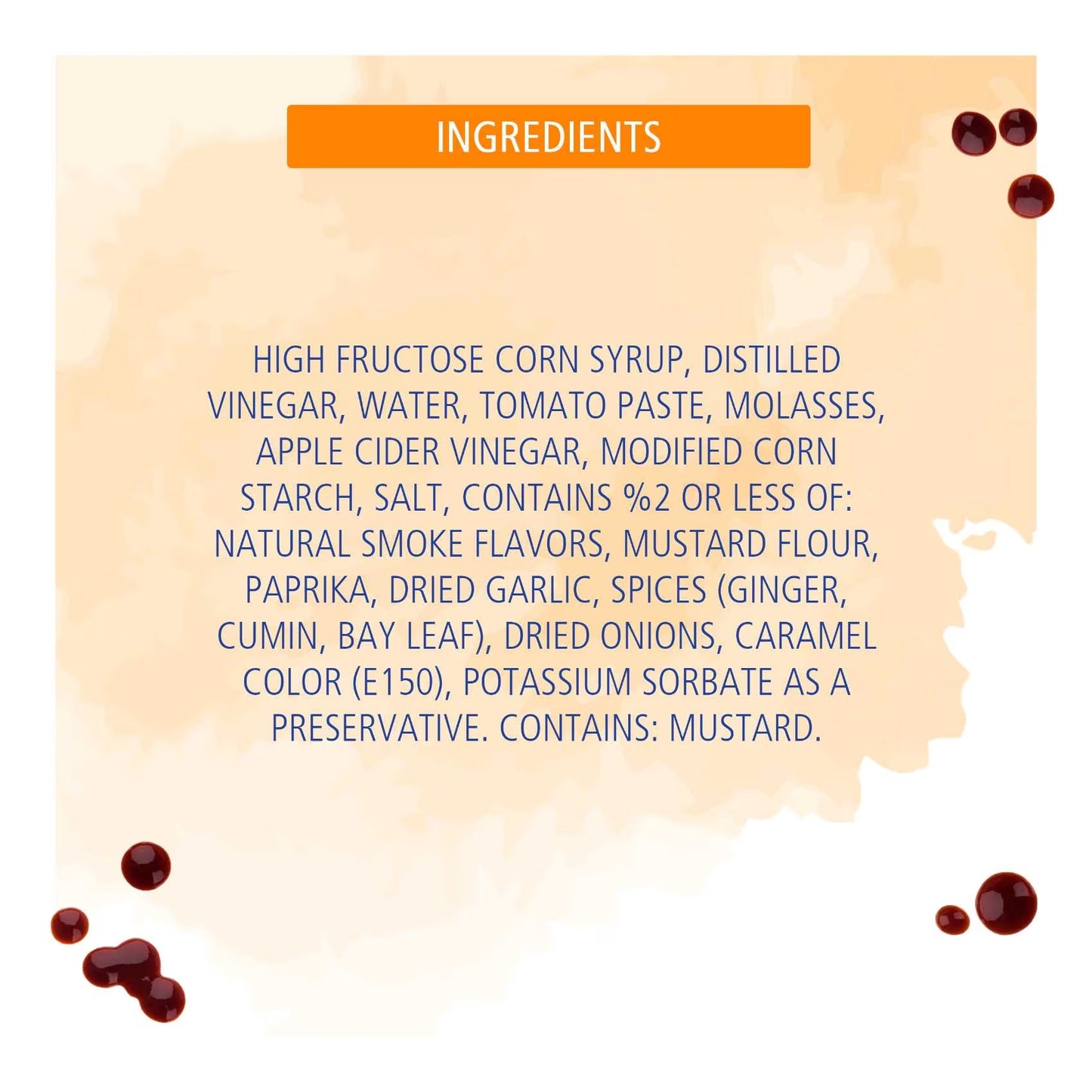 American Garden Original BBQ Sauce ingredients