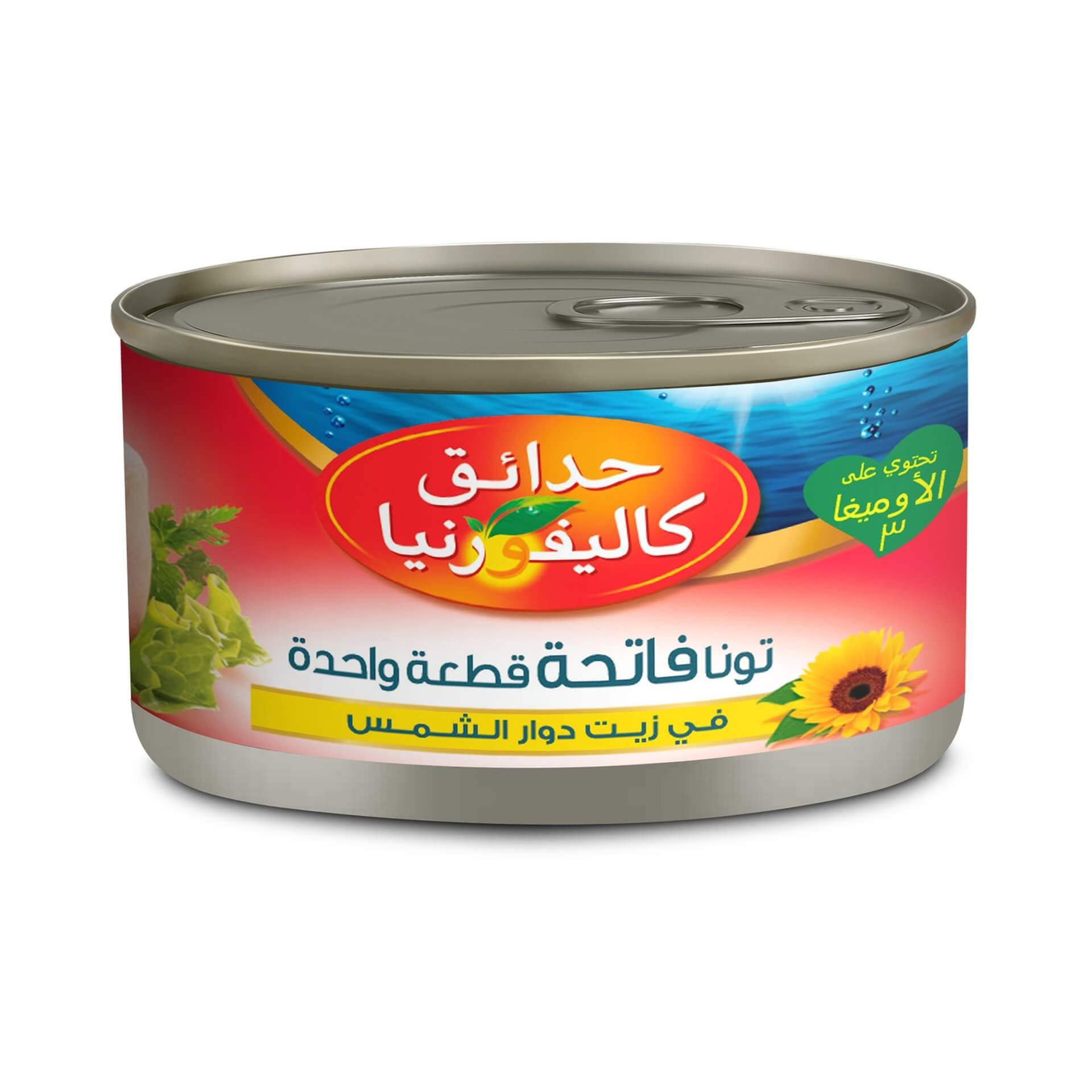 California Garden Solid Skipjack Tuna in Sunflower Oil 170g arabic
