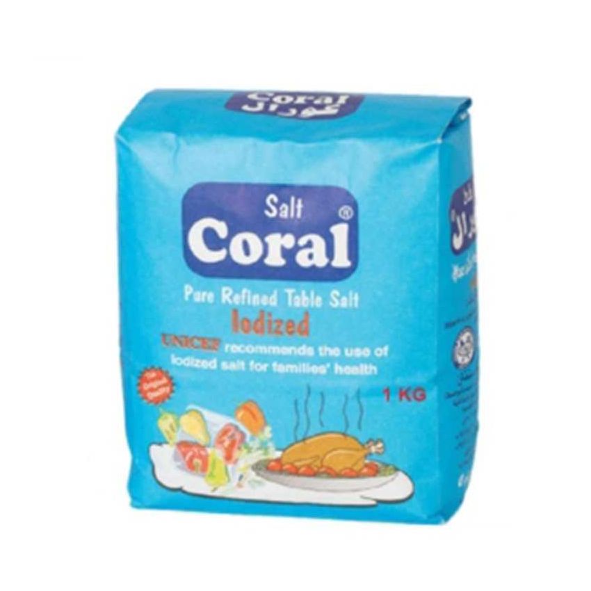 Coral Pure Refined Table Salt 1kg
