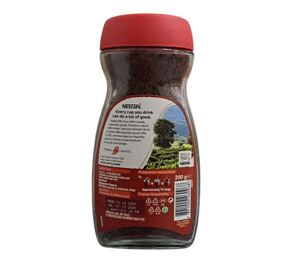 Nescafe Classic Instant Coffee 200g back