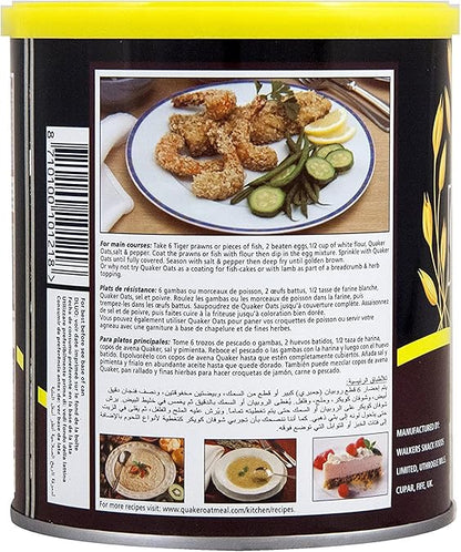 Quaker White Oats 500g nutrition facts