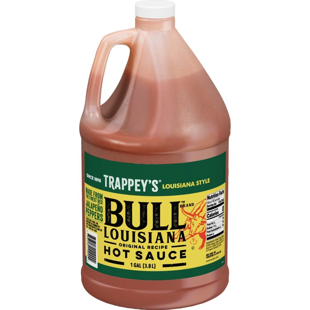 Trappey's Bull Louisiana Hot Sauce 1 Gallon