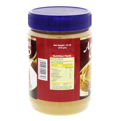 American Classic Peanut Butter Crunchy 510g nutrition facts