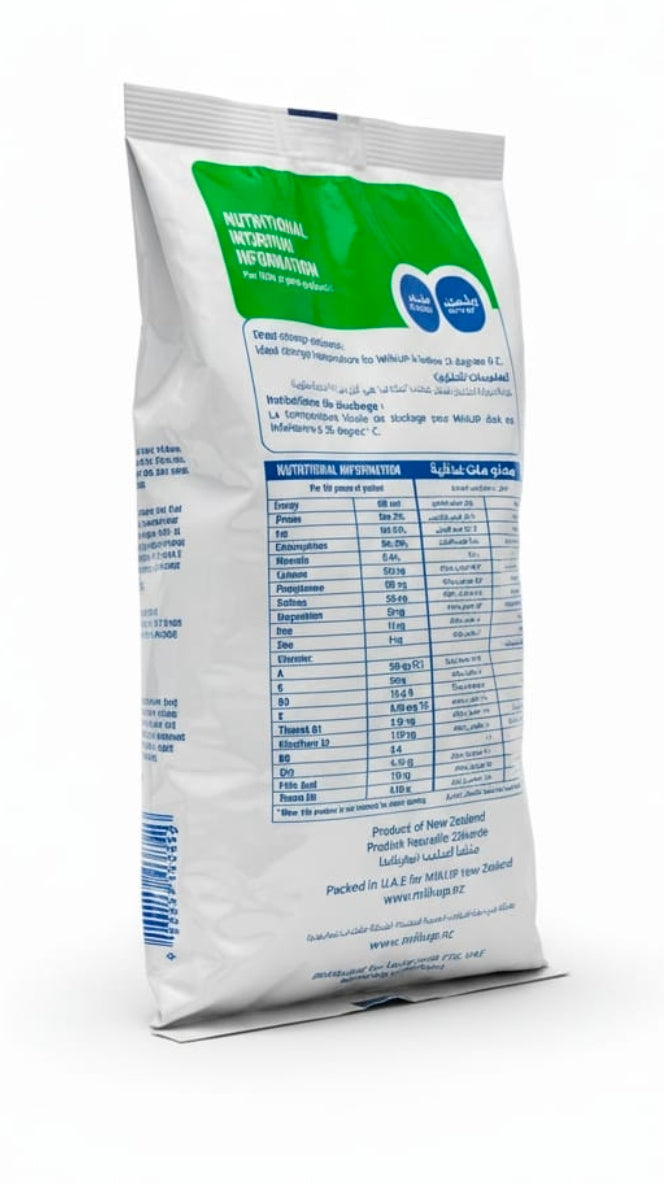 MilkUp Instant Full Cream Milk Powder back