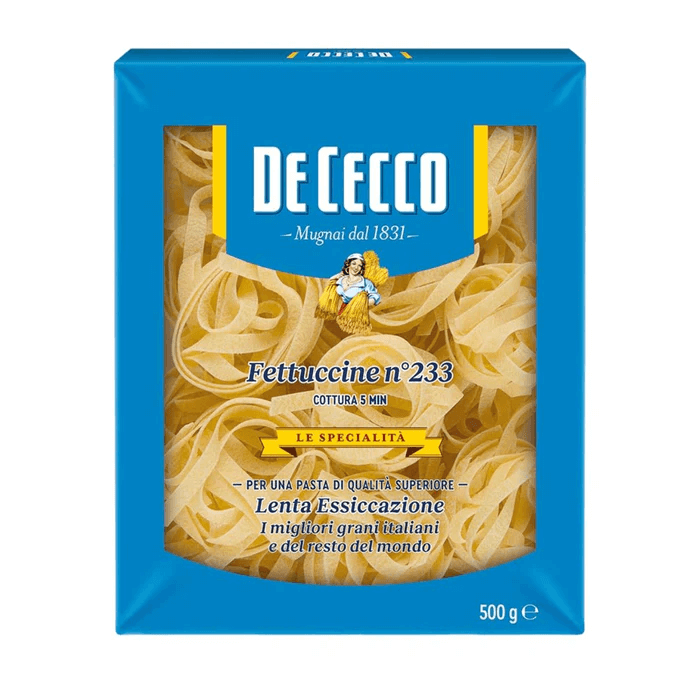 de cecco fettuccine pasta