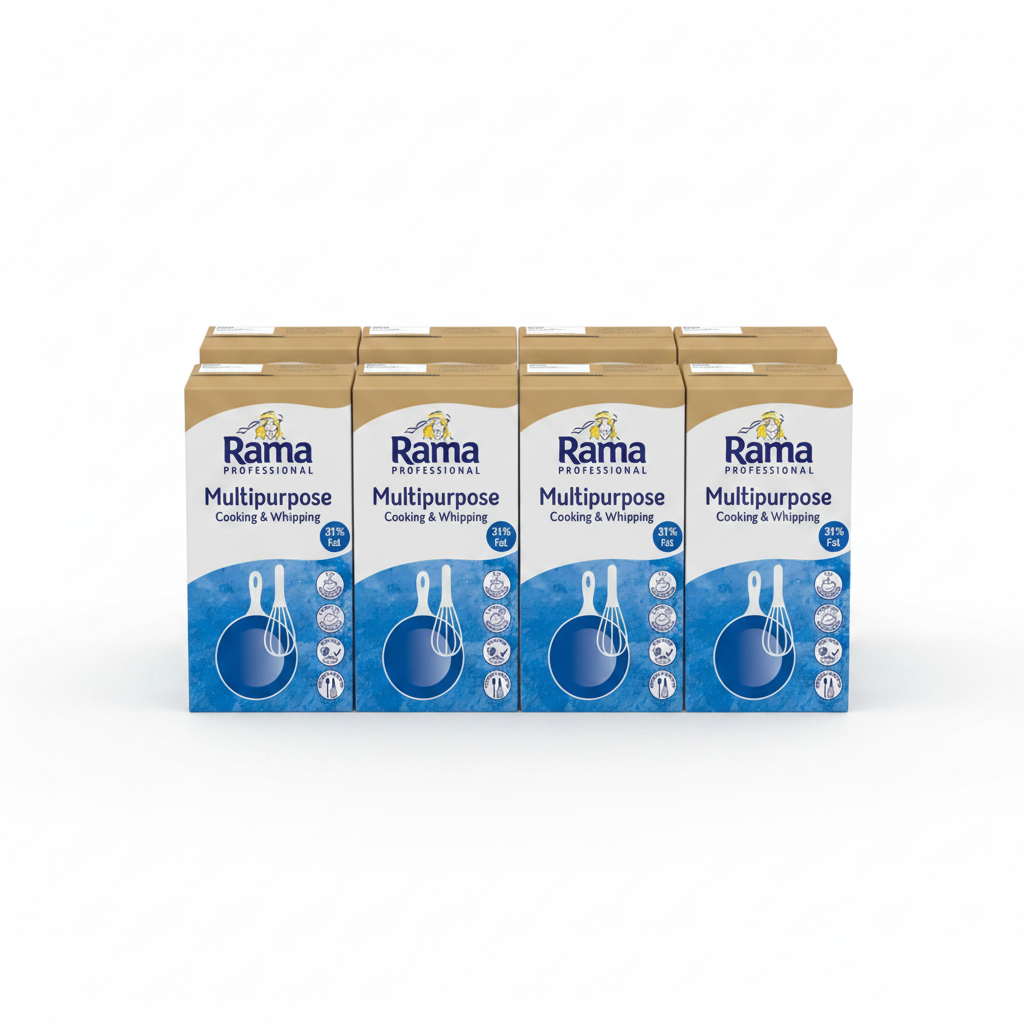 Rama Multipurpose Cooking & Whipping Cream 8 x 1L bulk pack