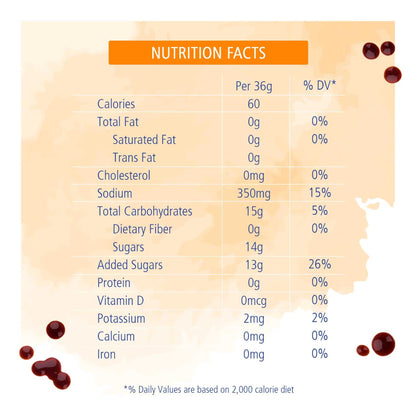 American Garden Original BBQ Sauce nutrition facts