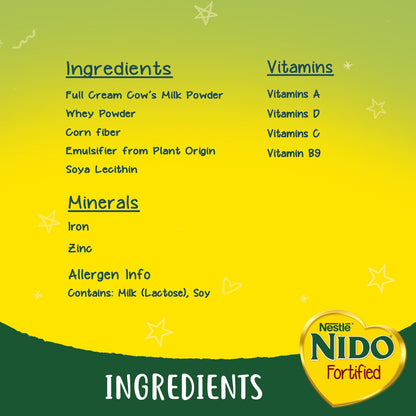 nestle nido milk powder 1800g ingredients